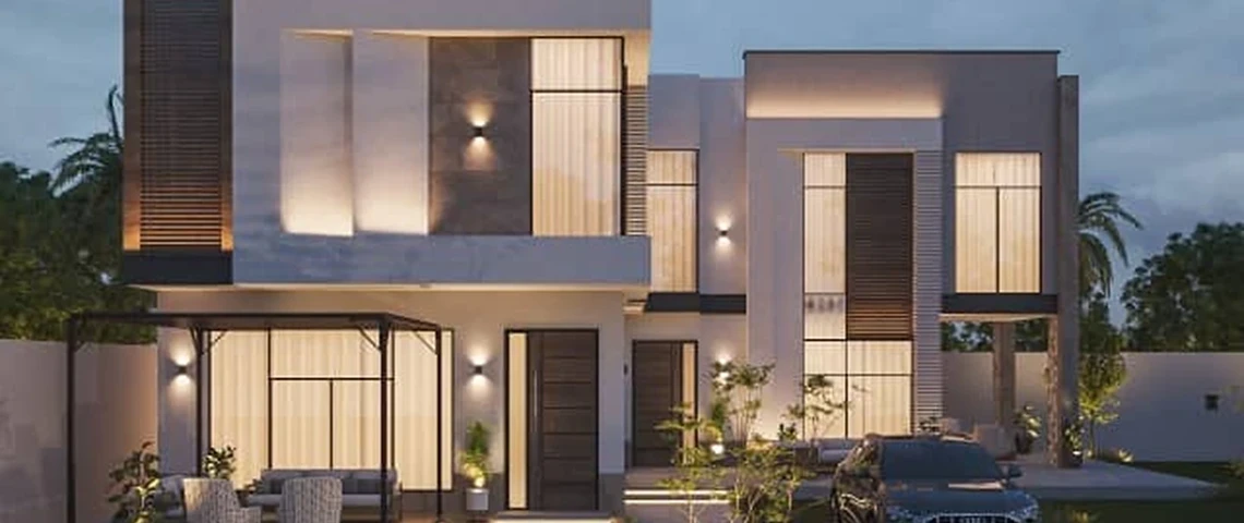 مجمع سكني وتجاري بتصميم معماري معاصر