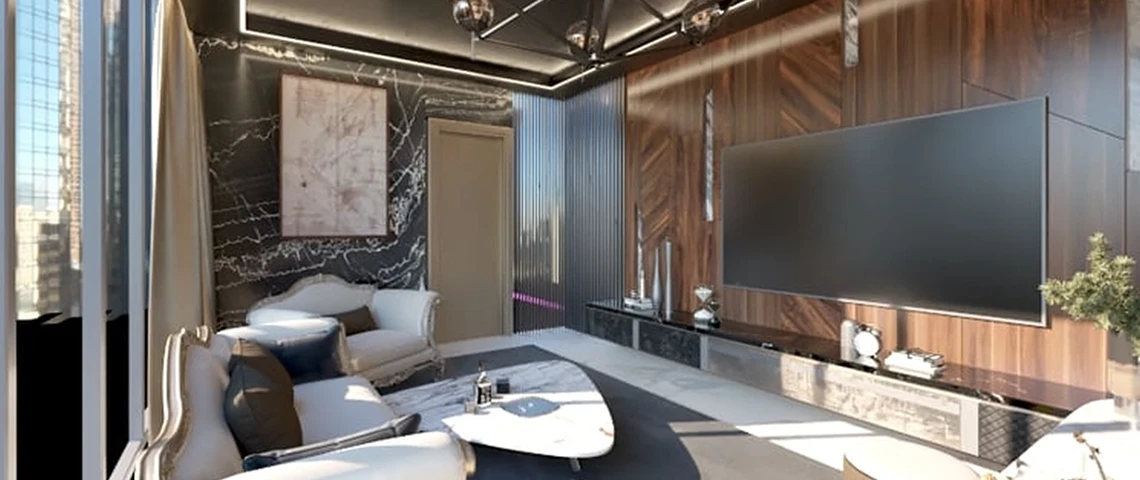 مجمع سكني وتجاري بتصميم معماري معاصر