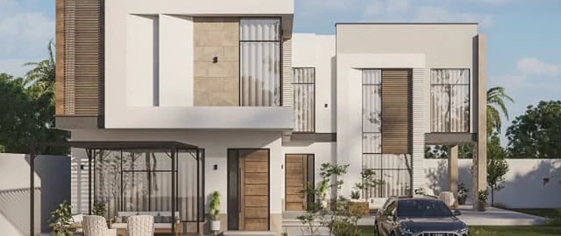 مجمع سكني وتجاري بتصميم معماري معاصر